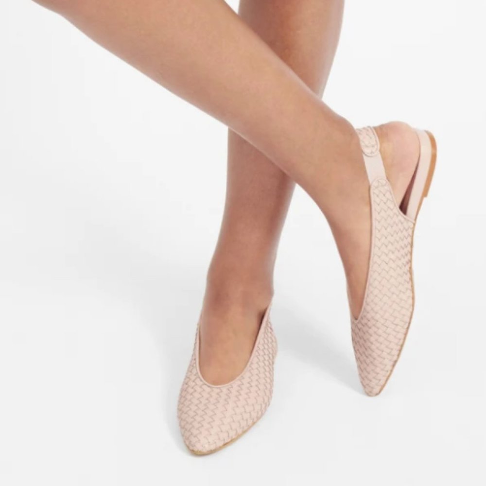 Everlane Woven Slingback Flats